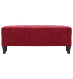 Banc Rouge bordeaux 100x35x41 cm Velours