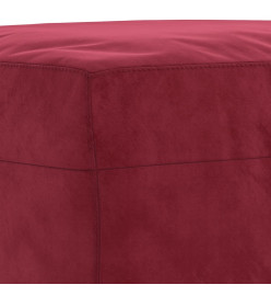 Banc Rouge bordeaux 100x35x41 cm Velours