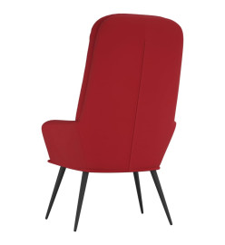 Chaise de relaxation Rouge bordeaux Velours