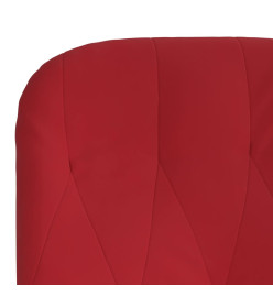 Chaise de relaxation Rouge bordeaux Velours