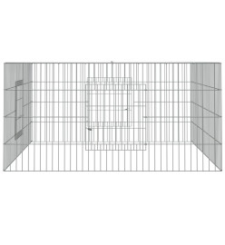 Cage à lapin 110x110x55 cm Fer galvanisé