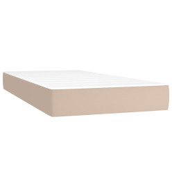 Lit à sommier tapissier avec matelas Cappuccino 200x200 cm