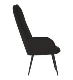 Chaise de relaxation Noir Velours