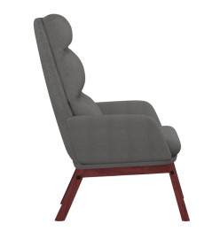 Chaise de relaxation Gris clair Tissu