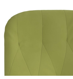 Chaise de relaxation Vert clair Velours