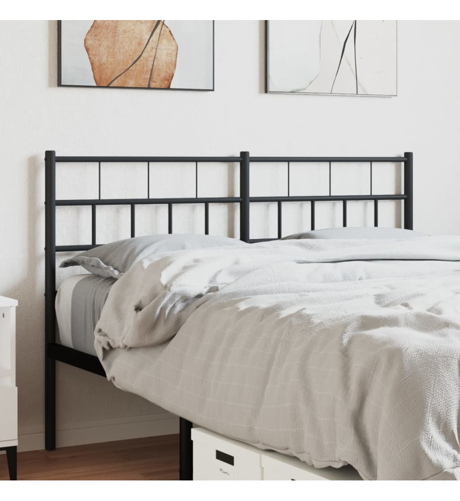 Tête de lit métal noir 150 cm Tête de lit métal noir 150 cm
