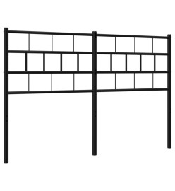 Tête de lit métal noir 150 cm