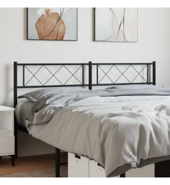 Tête de lit métal noir 140 cm