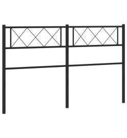Tête de lit métal noir 140 cm