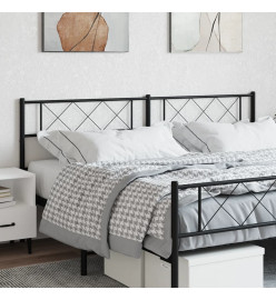 Tête de lit métal noir 160 cm