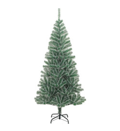 Sapin de Noël artificiel avec neige floquée vert 120 cm