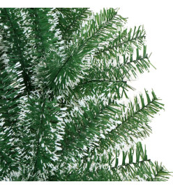 Sapin de Noël artificiel avec neige floquée vert 120 cm