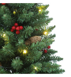 Sapins de Noël artificiels 2 pcs 100 LED vert 120 cm