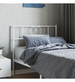 Tête de lit métal blanc 100 cm