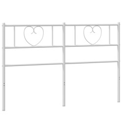 Tête de lit métal blanc 120 cm