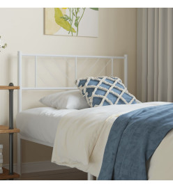 Tête de lit métal blanc 100 cm