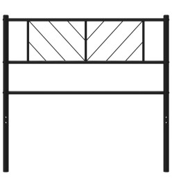 Tête de lit métal noir 100 cm