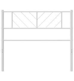 Tête de lit métal blanc 80 cm