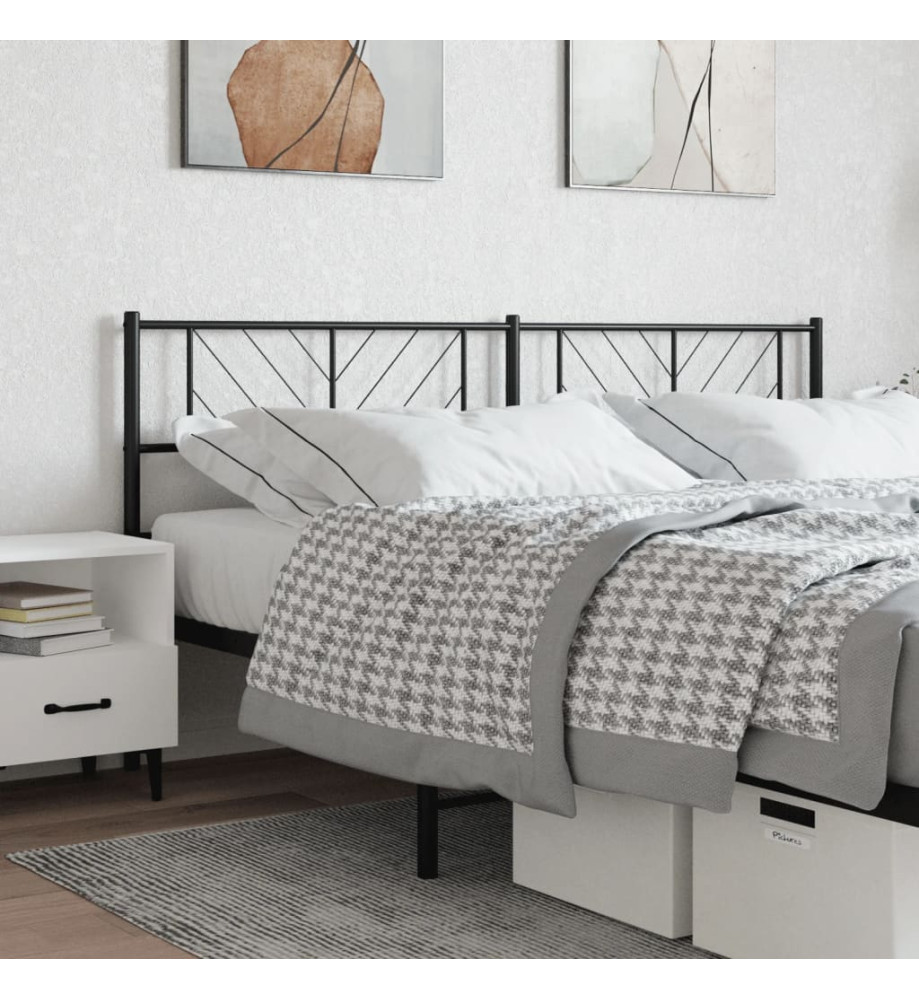 Tête de lit métal noir 200 cm Tête de lit métal noir 200 cm