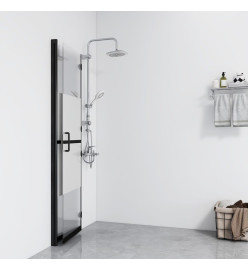 Paroi de douche pliable Verre ESG demi-dépoli 120x190 cm