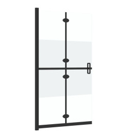 Paroi de douche pliable Verre ESG demi-dépoli 120x190 cm