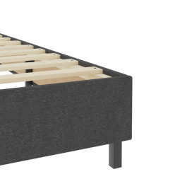 Sommier tapissier Gris foncé Tissu 120x200 cm