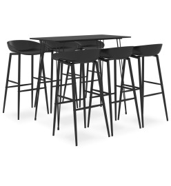 Ensemble de bar 7 pcs Noir