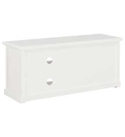 Meuble TV Blanc 90 x 30 x 40 cm Bois