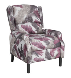 Fauteuil inclinable Motif à fleurs Tissu