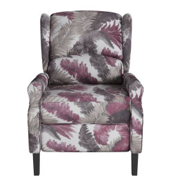 Fauteuil inclinable Motif à fleurs Tissu