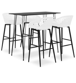 Ensemble de bar 5 pcs Noir et blanc