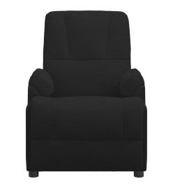 Fauteuil électrique de massage Noir Similicuir daim