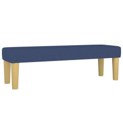 Lit à sommier tapissier avec matelas Bleu 140x200 cm Tissu
