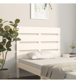Tête de lit Blanc 100x3x80 cm Bois massif de pin