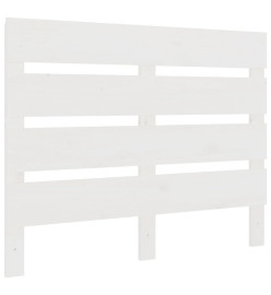 Tête de lit Blanc 100x3x80 cm Bois massif de pin