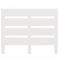 Tête de lit Blanc 100x3x80 cm Bois massif de pin