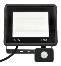 Projecteur à LED avec capteur 50 W Blanc froid