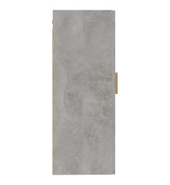 Armoire murale Gris béton 35x34x90 cm Bois d'ingénierie