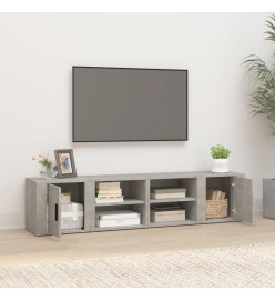 Meubles TV 2 pcs Gris béton 80x31,5x36 cm Bois d'ingénierie