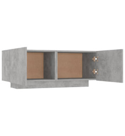 Meuble TV Gris béton 100x35x40 cm Aggloméré