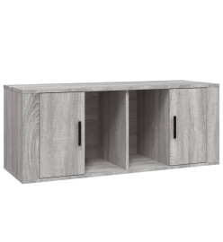 Meuble TV Sonoma gris 100x35x40 cm Bois d'ingénierie