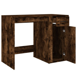 Bureau Chêne fumé 100x49x75 cm Bois d'ingénierie