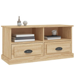 Meuble TV chêne sonoma 93x35,5x45 cm bois d'ingénierie