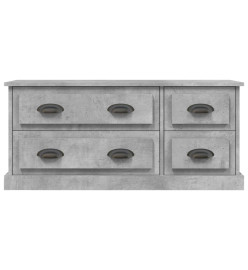 Meuble TV gris béton 100x35,5x45 cm bois d'ingénierie