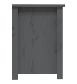 Meuble TV Gris 103x36,5x52 cm Bois de pin massif