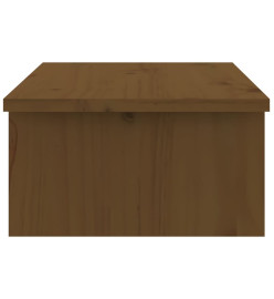 Support de moniteur Marron miel 50x27x15 cm Bois de pin solide