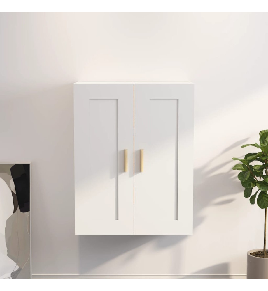 Armoire murale Blanc 69,5x32,5x90 cm Bois d'ingénierie