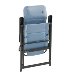 Travellife Chaise inclinable Lago Comfort ondulée bleu