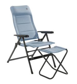 Travellife Chaise inclinable Lago Comfort ondulée bleu