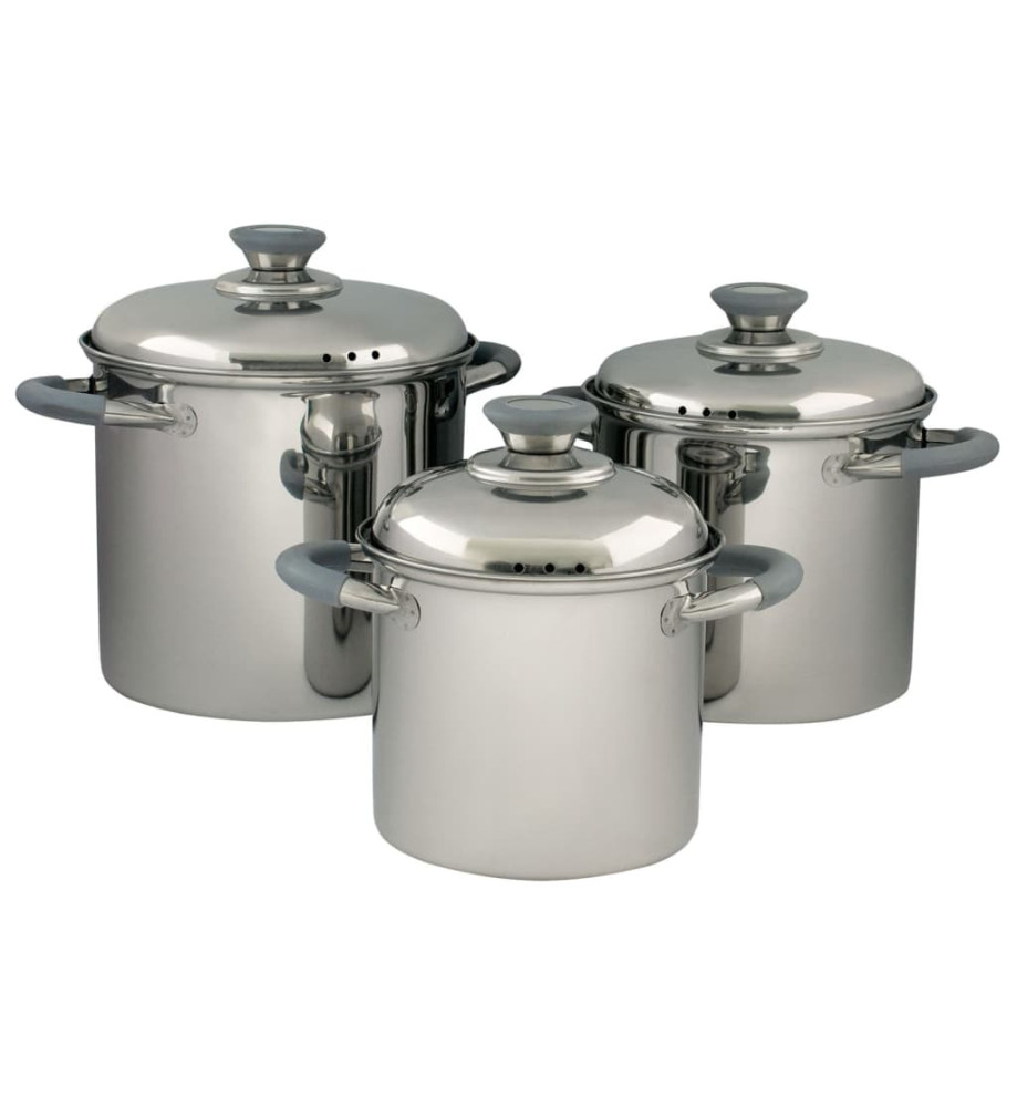 Eurotrail Ensemble de batterie de cuisine 3 pcs Glasgow inox